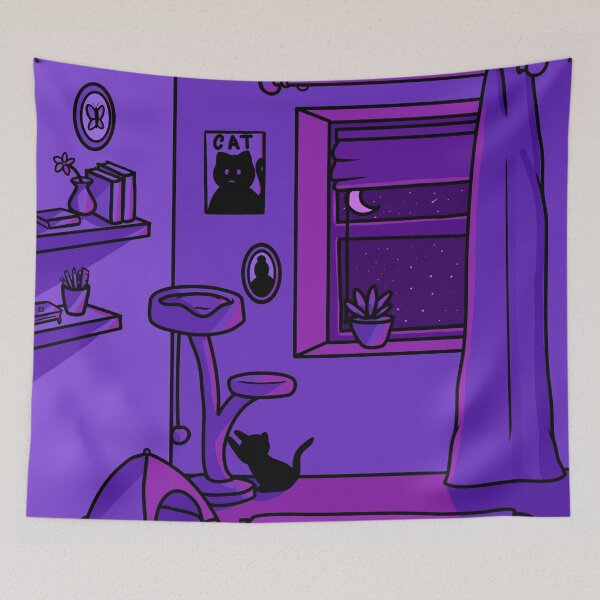 Item preview, Cat-room in the dark designed and sold by WitchGalaxy.