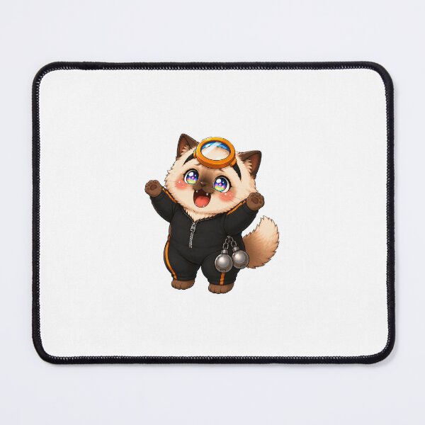 Item preview, KOREA HAENAM - Cute Chibi Ragdoll Cat Rainbow Eyes Sticker designed and sold by KOREA-HAENAM.