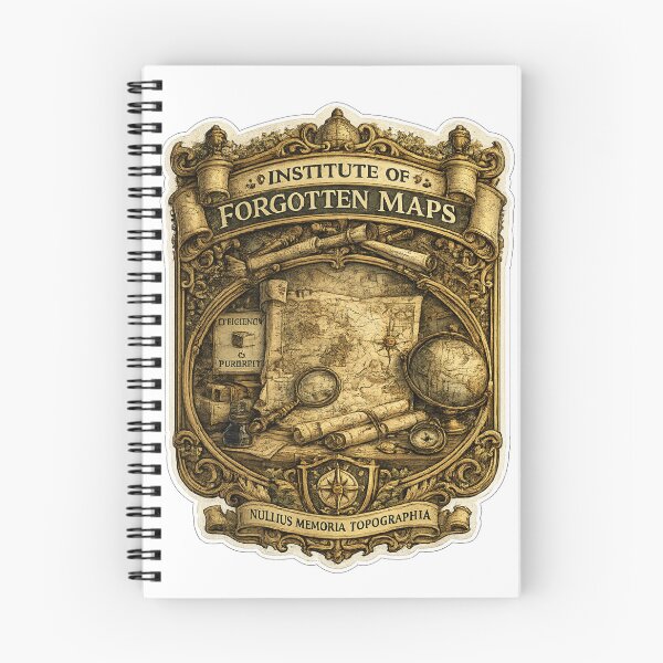 Item preview, Institute of Forgotten Maps | Antique Cartography University Crest | Dark Academia Explorer Design designed and sold by MrDev.