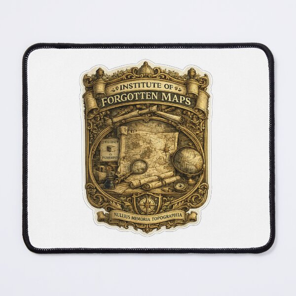 Item preview, Institute of Forgotten Maps | Antique Cartography University Crest | Dark Academia Explorer Design designed and sold by MrDev.