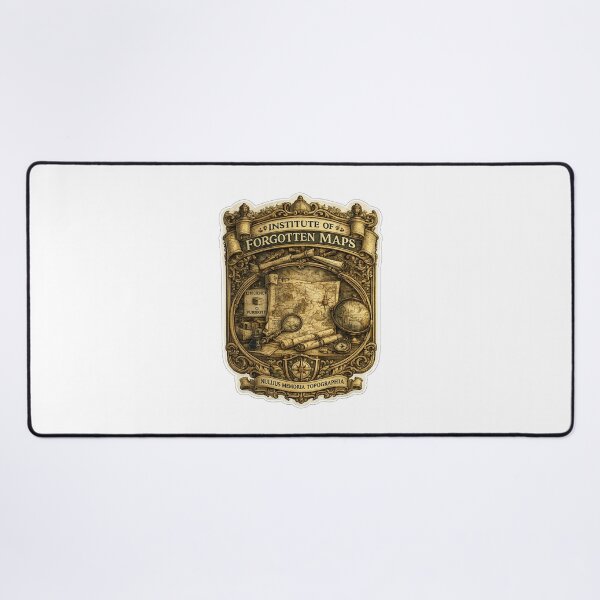 Item preview, Institute of Forgotten Maps | Antique Cartography University Crest | Dark Academia Explorer Design designed and sold by MrDev.