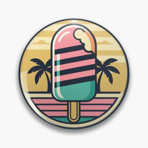 Item preview, Melting Popsicle Retro Ocean Wave designed and sold by xmoudx.