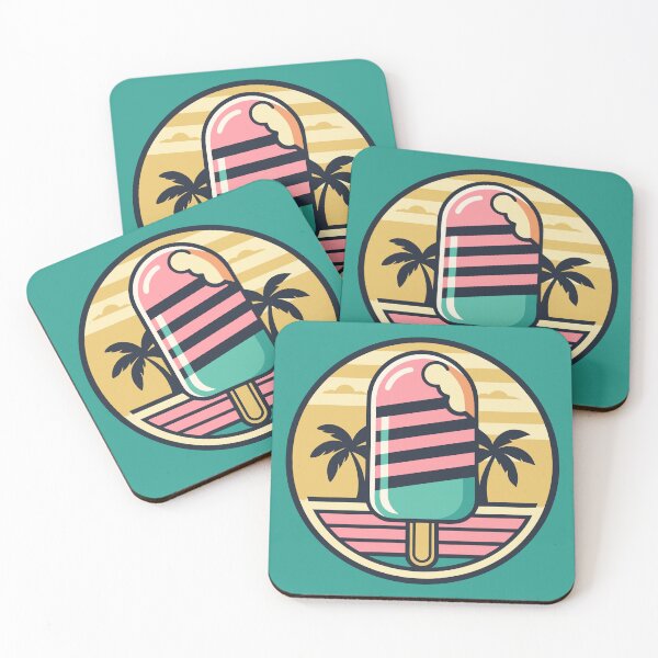 Item preview, Melting Popsicle Retro Ocean Wave designed and sold by xmoudx.