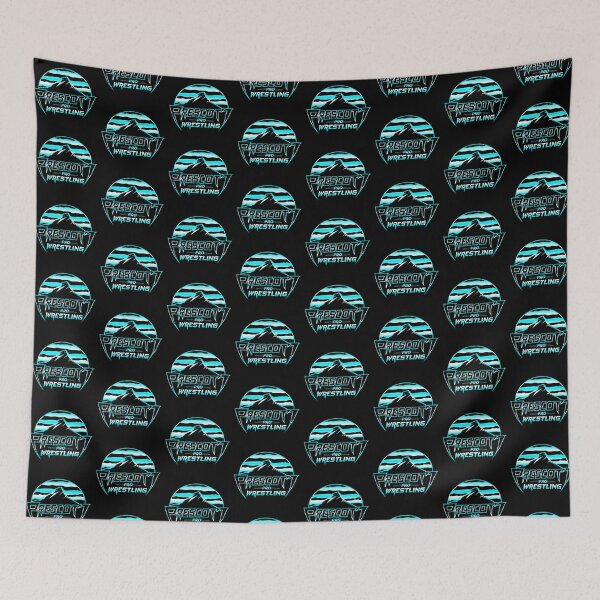 Item preview, Prescott Pro Wrestling Logo (cyan) designed and sold by Prescott-PW.