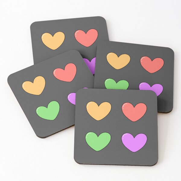 Item preview, Colorful Heart Set Pastel Sticker Design designed and sold by ubborn.