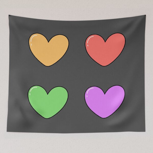 Item preview, Colorful Heart Set Pastel Sticker Design designed and sold by ubborn.