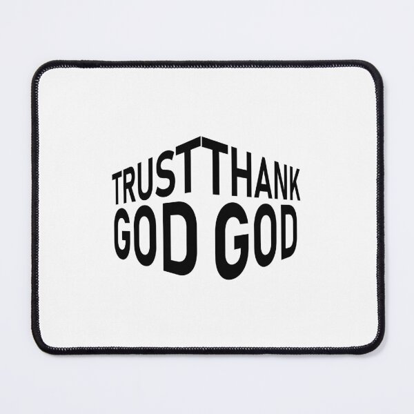 Item preview, Trust God Thank God – Christian Faith Typography T-Shirt Design designed and sold by CrossCrafted.
