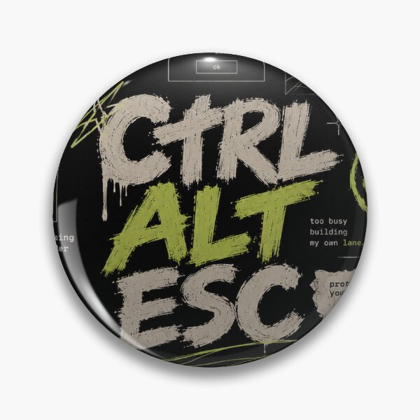 Item preview, CTRL ALT ESC Streetwear Poster | Cyberpunk Motivation Wall Art | Grunge Typography Graphic Design designed and sold by NBT-NOVA.