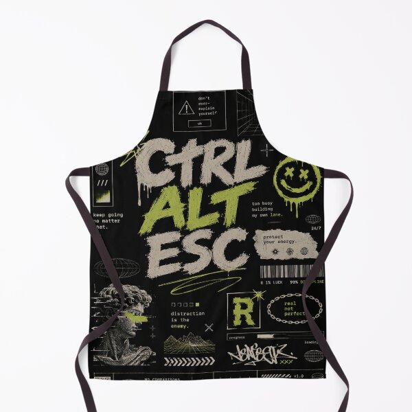 Item preview, CTRL ALT ESC Streetwear Poster | Cyberpunk Motivation Wall Art | Grunge Typography Graphic Design designed and sold by NBT-NOVA.