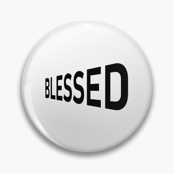 Item preview, Blessed – Christian Faith Typography T-Shirt Design designed and sold by CrossCrafted.