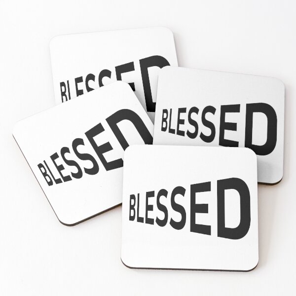 Item preview, Blessed – Christian Faith Typography T-Shirt Design designed and sold by CrossCrafted.