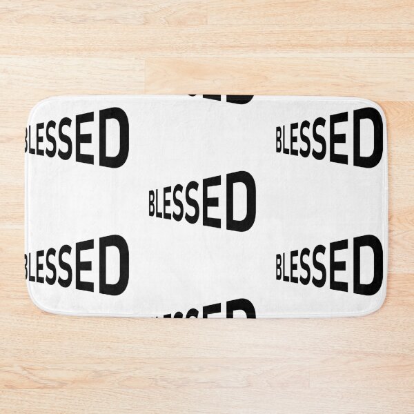 Item preview, Blessed – Christian Faith Typography T-Shirt Design designed and sold by CrossCrafted.