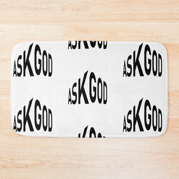 Item preview, Ask God – Christian Faith Typography T-Shirt Design designed and sold by CrossCrafted.