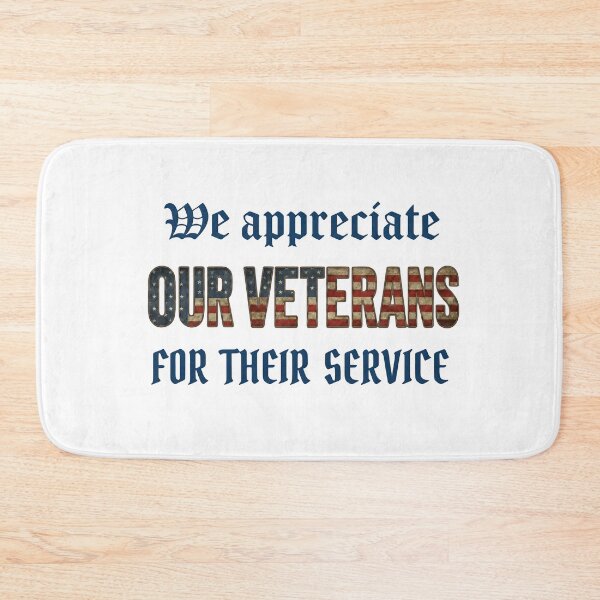 Item preview, We Appreciate Our Veterans For Their Service - Patriotic Military Tribute Design designed and sold by laughingshirts.