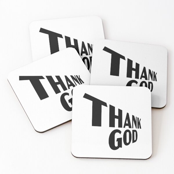 Item preview, Thank God – Christian Faith Typography T-Shirt Design designed and sold by CrossCrafted.