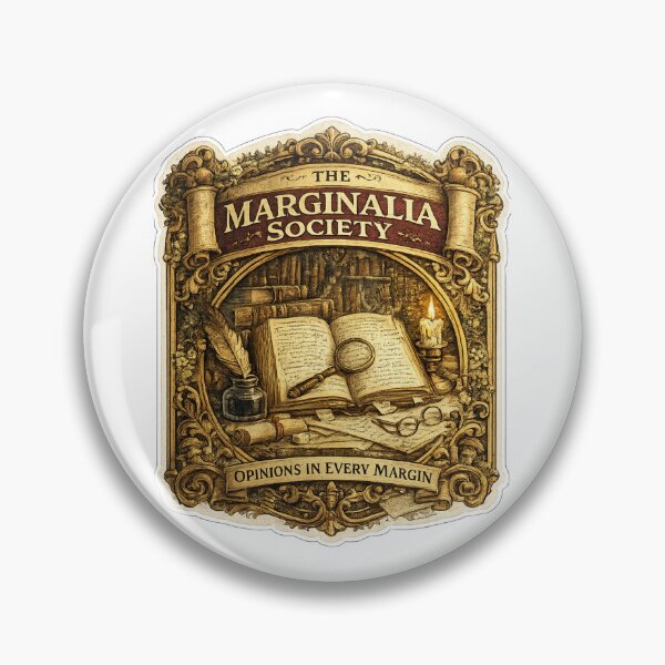 Item preview, The Marginalia Society | Opinions in Every Margin | Vintage Library Seal for Book Lovers designed and sold by MrDev.