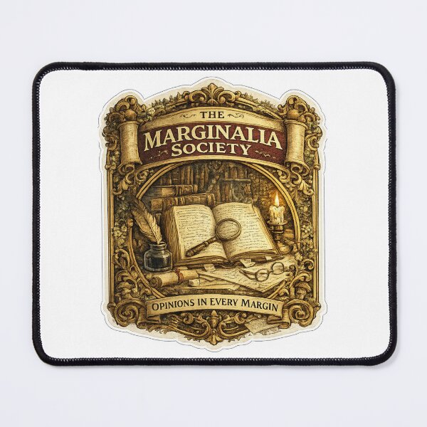 Item preview, The Marginalia Society | Opinions in Every Margin | Vintage Library Seal for Book Lovers designed and sold by MrDev.
