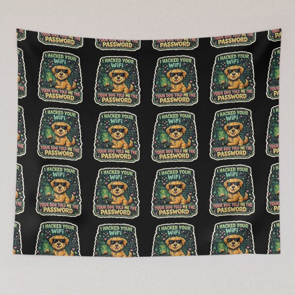 Item preview, I Hacked Your WiFi Your Dog Told Me The Password Funny Cybersecurity Dog Shirt . designed and sold by  BreedCraft Studio.