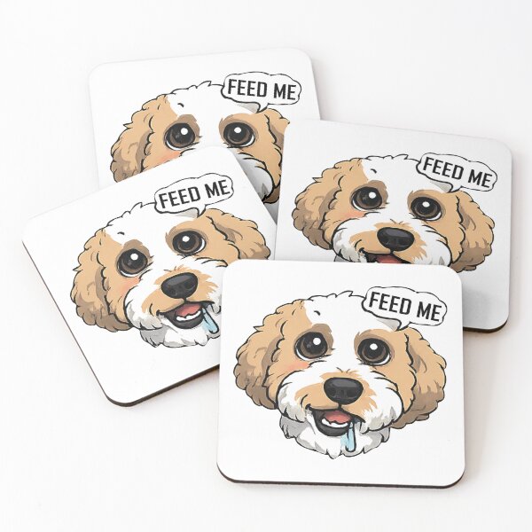 Item preview, Fluffy Goldendoodle Hungry designed and sold by fathur-ratchman.