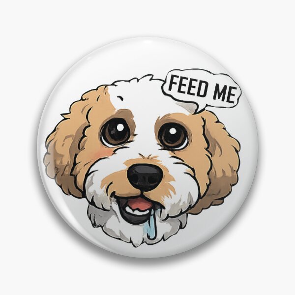 Item preview, Fluffy Goldendoodle Hungry designed and sold by fathur-ratchman.