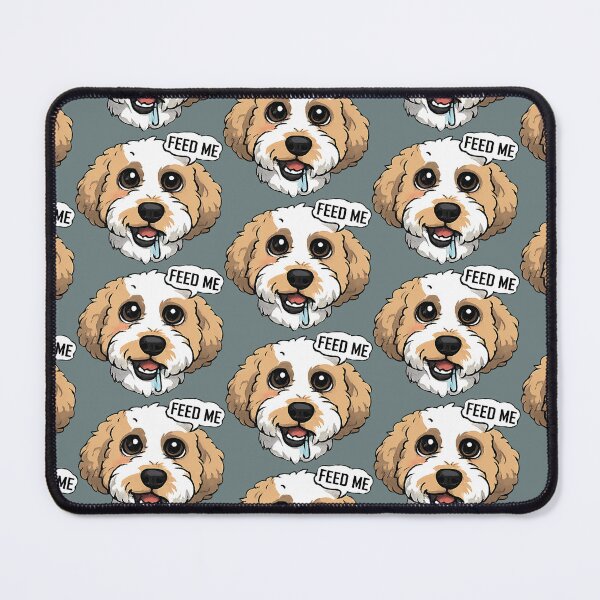 Item preview, Fluffy Goldendoodle Hungry designed and sold by fathur-ratchman.