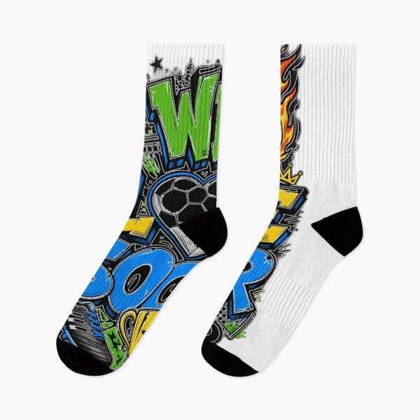 Item preview, We Love Soccer Neon Burst designed and sold by PlengPoomofArts.