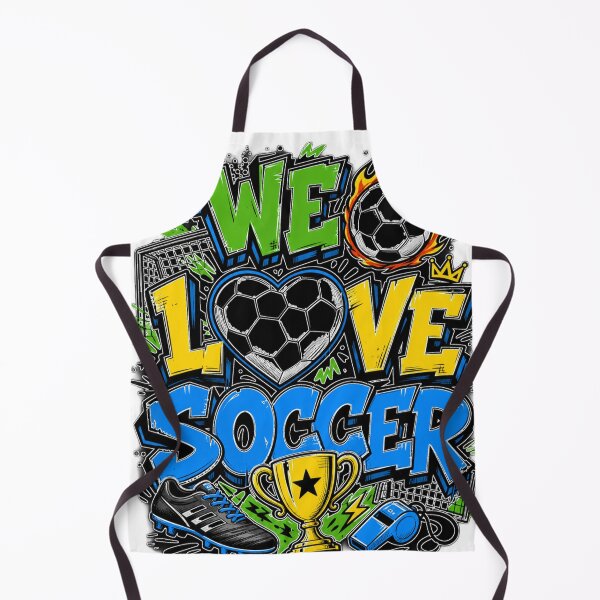Item preview, We Love Soccer Neon Burst designed and sold by PlengPoomofArts.