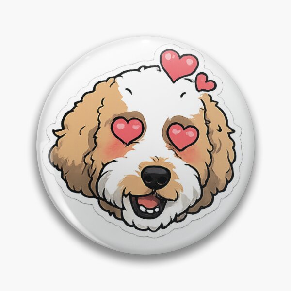 Item preview, Fluffy Goldendoodle Falling In Love designed and sold by fathur-ratchman.