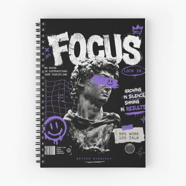 Item preview, Focus Lock In Discipline Statue Aesthetic Streetwear Graphic T-Shirt designed and sold by NBT-NOVA.
