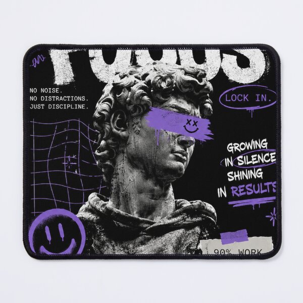 Item preview, Focus Lock In Discipline Statue Aesthetic Streetwear Graphic T-Shirt designed and sold by NBT-NOVA.