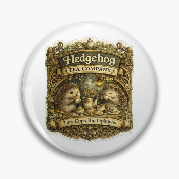 Item preview, Hedgehog Tea Company | Tiny Cups, Big Opinions | Cozy Cottagecore Tea Party Design designed and sold by MrDev.