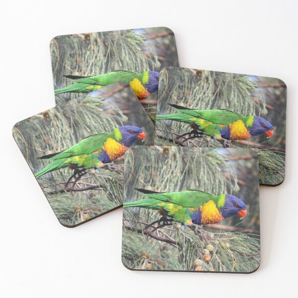Item preview, Rainbow Lorikeet in Native Australian Tree designed and sold by 27Tammy27.