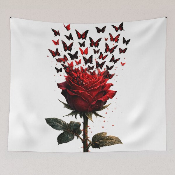 Item preview, Crimson Butterfly Rose designed and sold by 1NEOBOY.