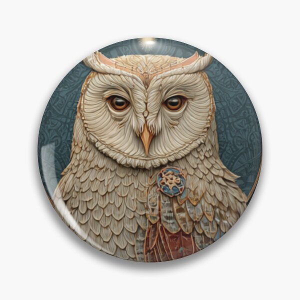Item preview, Celestial Art Nouveau Owl Mandala designed and sold by desmondlyon.