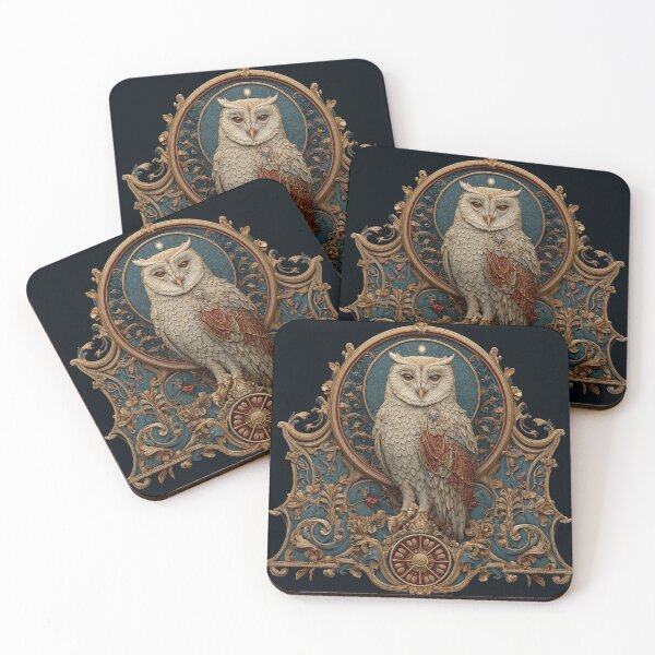 Item preview, Celestial Art Nouveau Owl Mandala designed and sold by desmondlyon.