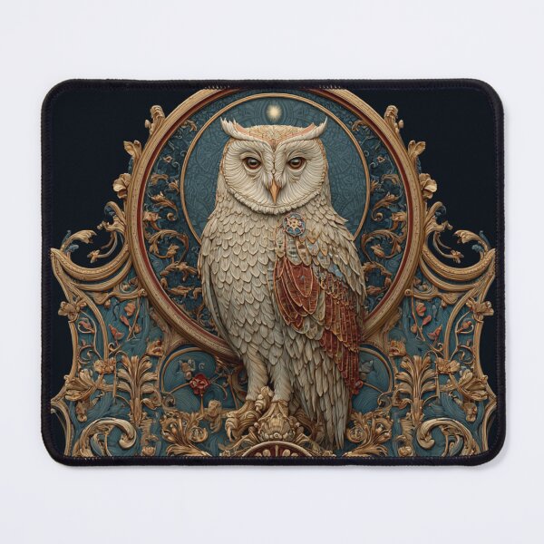 Item preview, Celestial Art Nouveau Owl Mandala designed and sold by desmondlyon.