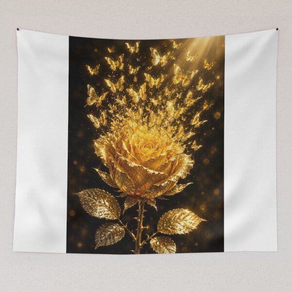 Item preview, Golden Butterfly Rose designed and sold by 1NEOBOY.
