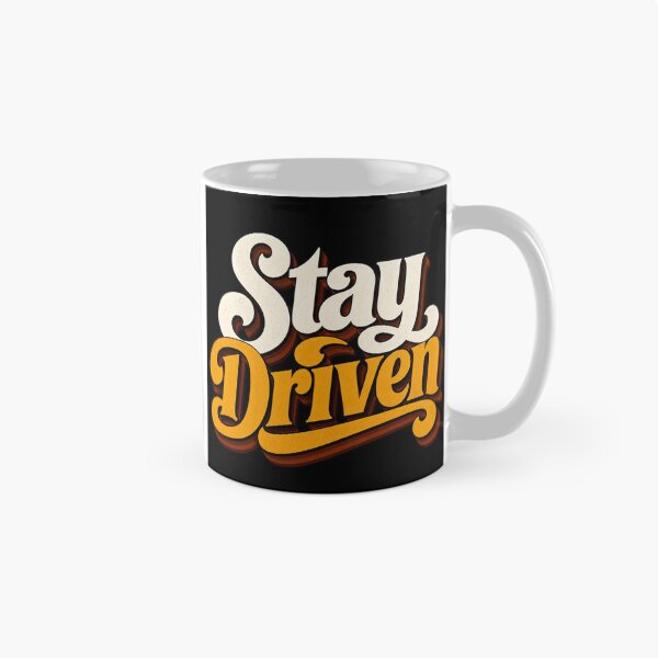 Item preview, Stay Driven | Retro Motivation Typography Design designed and sold by Irene Catchmind.