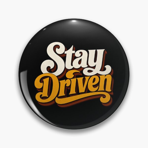 Item preview, Stay Driven | Retro Motivation Typography Design designed and sold by Irene Catchmind.