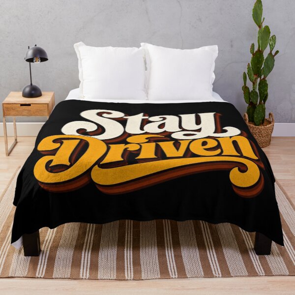 Item preview, Stay Driven | Retro Motivation Typography Design designed and sold by Irene Catchmind.