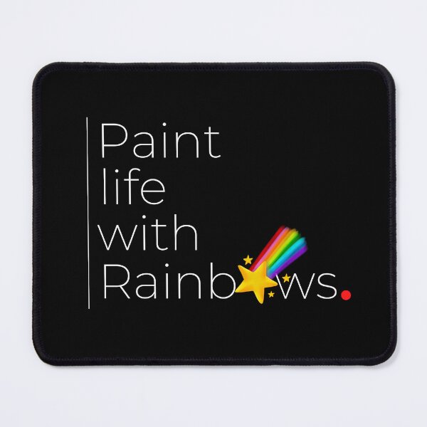 Item preview, Paint Life With Rainbows Inspirational Positivity Star Quote designed and sold by DesignsCreative.