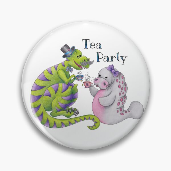 Item preview, Tea Party with Ms Mana-tea and Mr Tea-Rex designed and sold by TammaraW.