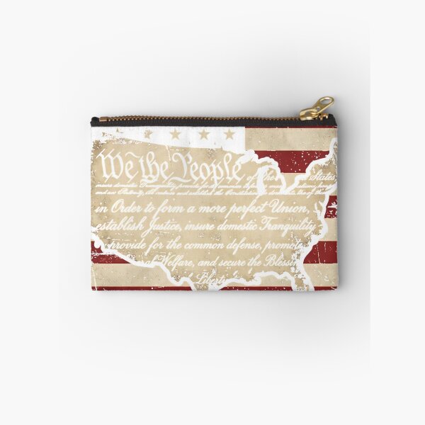 Item preview, US_Constitution_map_distressed_flag_202606090001 designed and sold by ‘Nothing Scares Me’ Store.