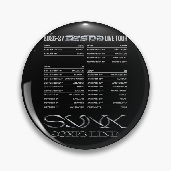 Item preview, Aespa SYNK Axis Line Tour Schedule 2026-2027 designed and sold by moamaxshop.