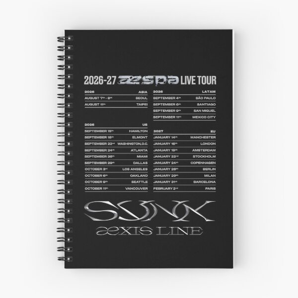Item preview, Aespa SYNK Axis Line Tour Schedule 2026-2027 designed and sold by moamaxshop.