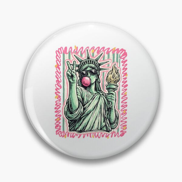 Item preview, 4th Of July Statue Of Liberty Blowing Bubble designed and sold by ladycerebellum.