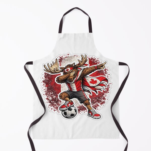 Item preview, Dabbing moose Soccer Vintage Canada Flag designed and sold by QuiteOrbit.