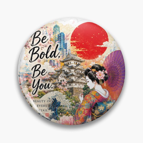 Item preview, Be Bold Be You - Japanese Geisha Sticker designed and sold by ayakajpn.