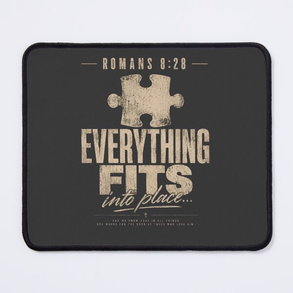 Item preview, Romans 8:28 Everything Fits Into Place Vintage Christian Streetwear T-Shirt designed and sold by ByJeffro.