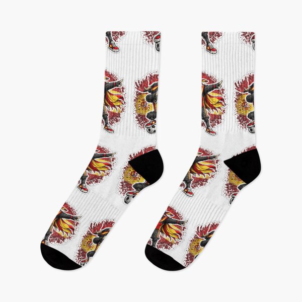 Item preview, Dabbing Highland Cow Soccer Vintage Spain Flag designed and sold by QuiteOrbit.